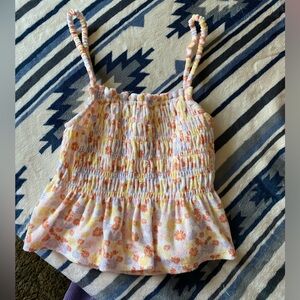 SO ruched floral tank